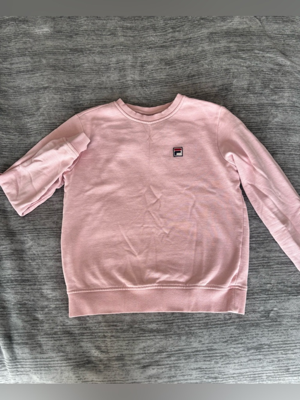 Fila Light Pink Logo Crew Sweatshirt